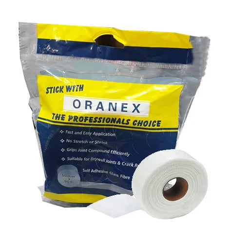 Fibreglass Mesh Tape Self-Adhesive Alkali Resistant – 50mm x 90m