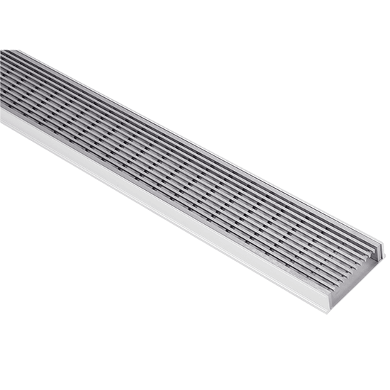 Stainless Heelguard Grate With Aluminium Drain Channel – Modular System