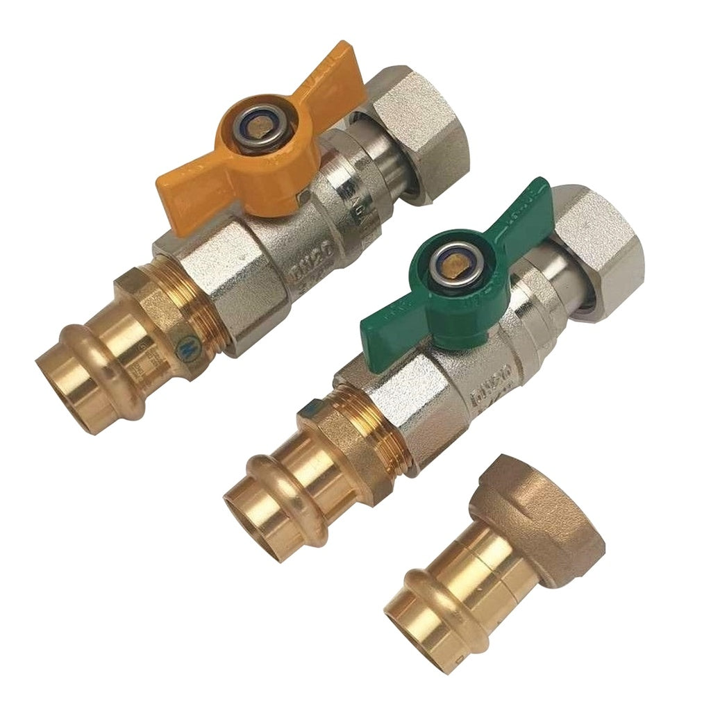 Heater Valve Kit Gas And Water 20 Fix – 20mm Pressfit SW Nut L