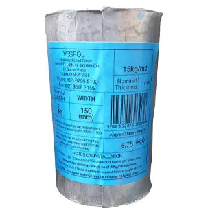 Vespol Lead Dampcourse Flashing – 150mm x 3m (15kg/m2)