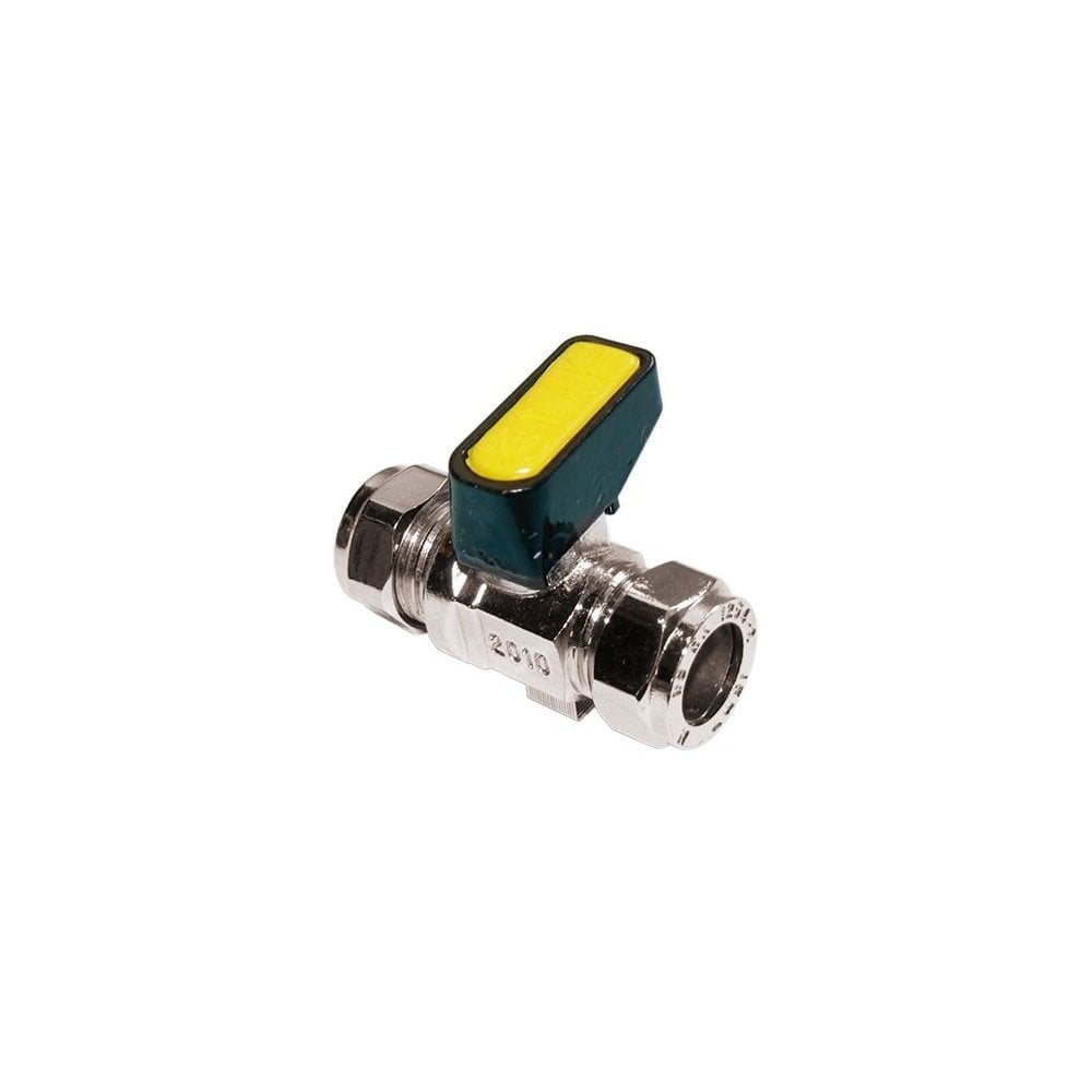Mini Ball Valve Lever F/B W/Mark F&F – 10mm C/P (LF)