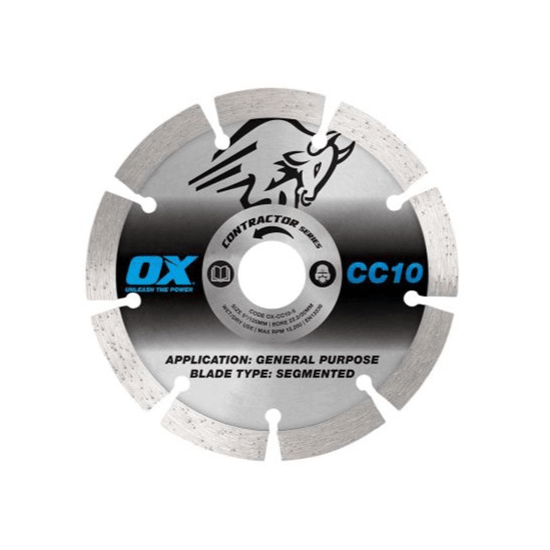 OX Segmented Diamond Blade – 125mm – General Purpose Masonry