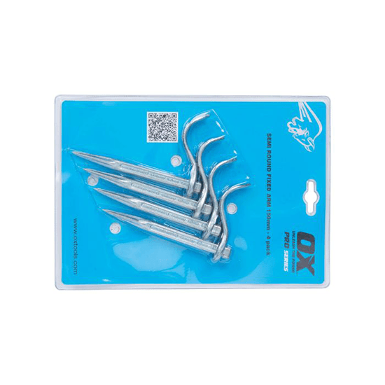 OX Pro Semi Round Dutch Pins – 4 Pack (Formwork & Shuttering)