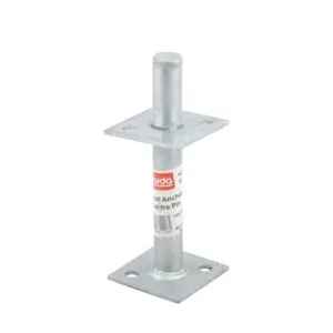 Centre Pin Base Post Anchor – 130mm Pryda Post Support