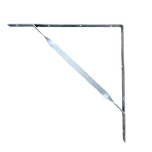 Stayed Angle Bracket – 500 x 500 x 4mm (25mm Stay, Heavy-Duty For Structural Bracing)