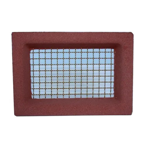 Brass Wire Brick Ventilation Grille – 230 x 160mm (Aleta, Red)