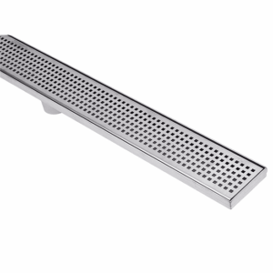 Stainless Steel Shower Grate & Drain – 600mm – 85mm x 20mm, End 50mm Outlet