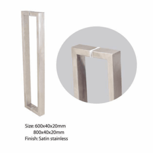 Stainless Steel Door Pull Handle – 300mm – Round Profile