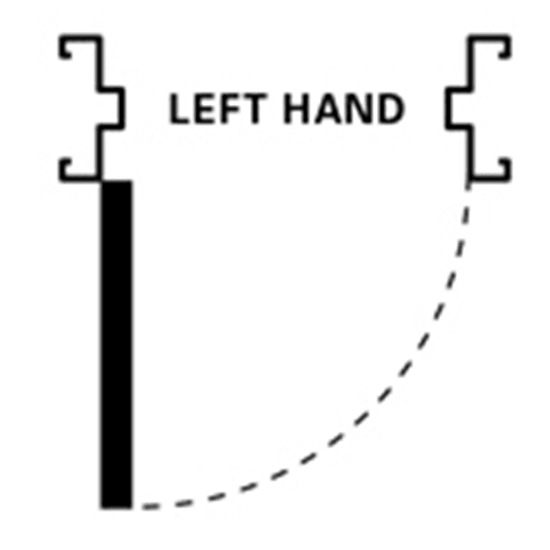 Tube Fixed Metal Door Frame – 2055mm x 924mm – Right Hand – With Dynabolts