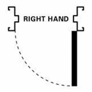 Tube Fixed Metal Door Frame – 2055mm x 824mm – Left Hand – With Dynabolts
