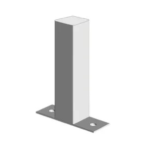 Uni-Pier Post With Post Stirrup – 75 x 75 x 2.5mm x 0.6m