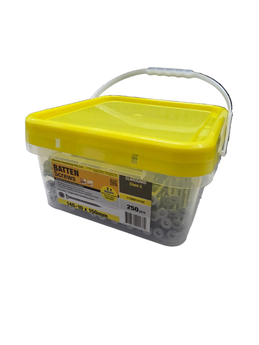 14g 10 x 150mm Bugle Batten Screws Pack 250