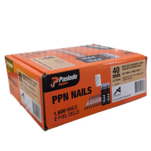 Paslode 40mm x 3.75mm PPN Nails Qty 1600 + 2 Fuel Cells