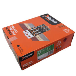 Paslode Galvanised 75mm x 3.06mm D-Head Framing Nails Qty 3000 + 3 Fuel Cells
