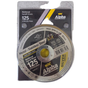 125mm x 1mm x 22.23mm Metal Blade 10 Pack
