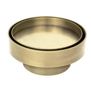 Round Tile Insert Floor Waste (115x115x88mm) - Color: Gold