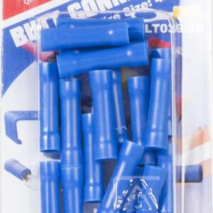 Lion Terminal Butt Blue Connectors - 18 Piece