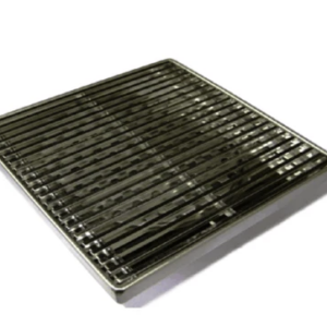Grills Square Floor Drain (115x115x80mm) - Color: Brushed Chrome