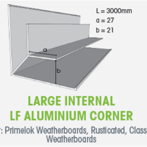 HardieEdge Aluminium Internal Corner #305913