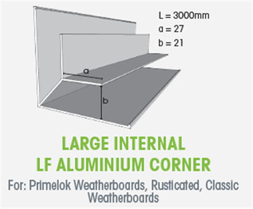 HardieEdge Aluminium Internal Corner #305913
