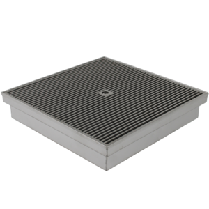 Heelguard Square Grates 300mm - Stainless Steel - 60mm deep with 76mm outlet