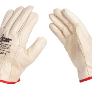 Rhino Gloves Gold Leather Ladies
