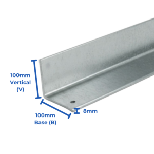 Hot Rolled Angle Lintel - 100mm x 100mm x 8mm - 1200mm