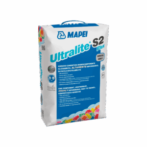 Mapei Ultralite S2 T Flex Large Tile Adhesive White & Grey 13.5kg - Color: Grey