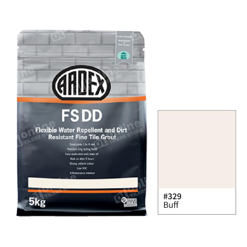 Ardex FSDD Grout 5kg (10 Colors) & 20kg Ultra White - Color: 329 Buff | Size: 5kg