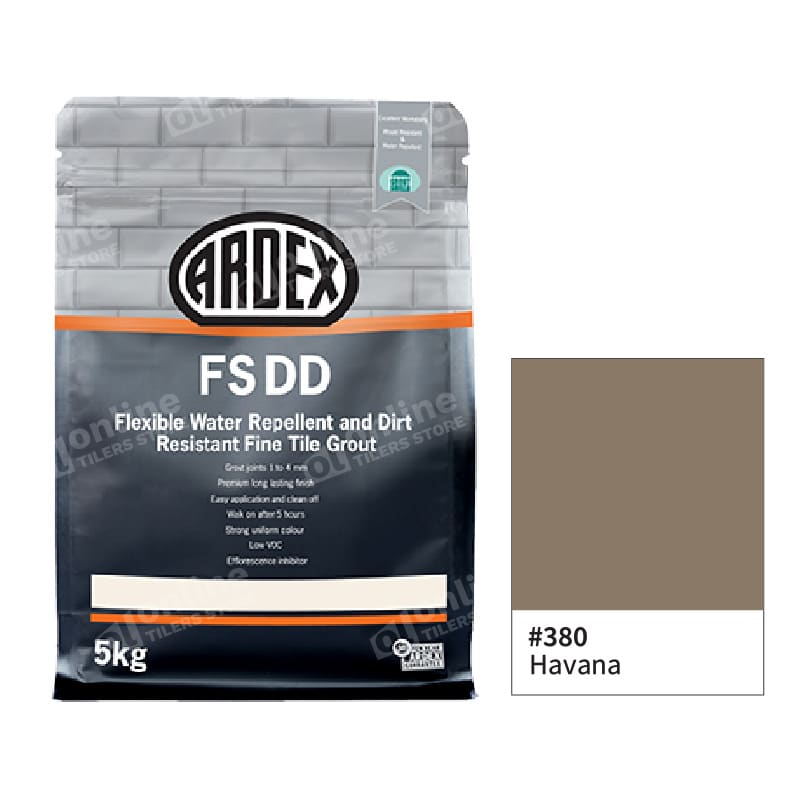 Ardex FSDD Grout 5kg (10 Colors) & 20kg Ultra White - Color: 380 Havana | Size: 5kg