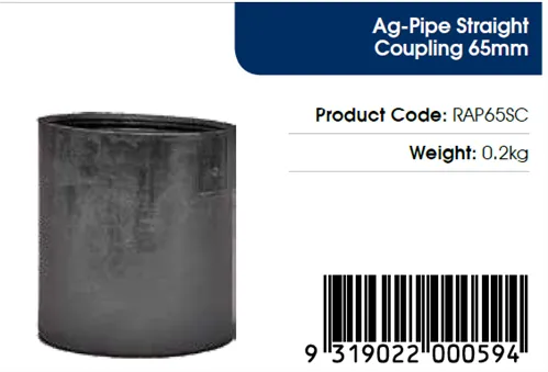 Ag Pipe Straight Coupling 65mm