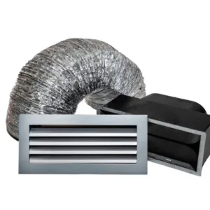 Alpine Weatherproof Louvre Single Brick Wall Vent Kit 150mm