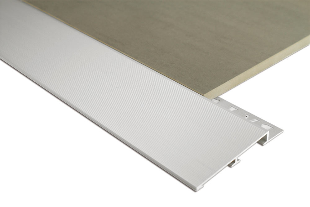 Aluminium Diminishing Trim 3m Commercial Matt Silver (3 Sizes) - Size: 10mm