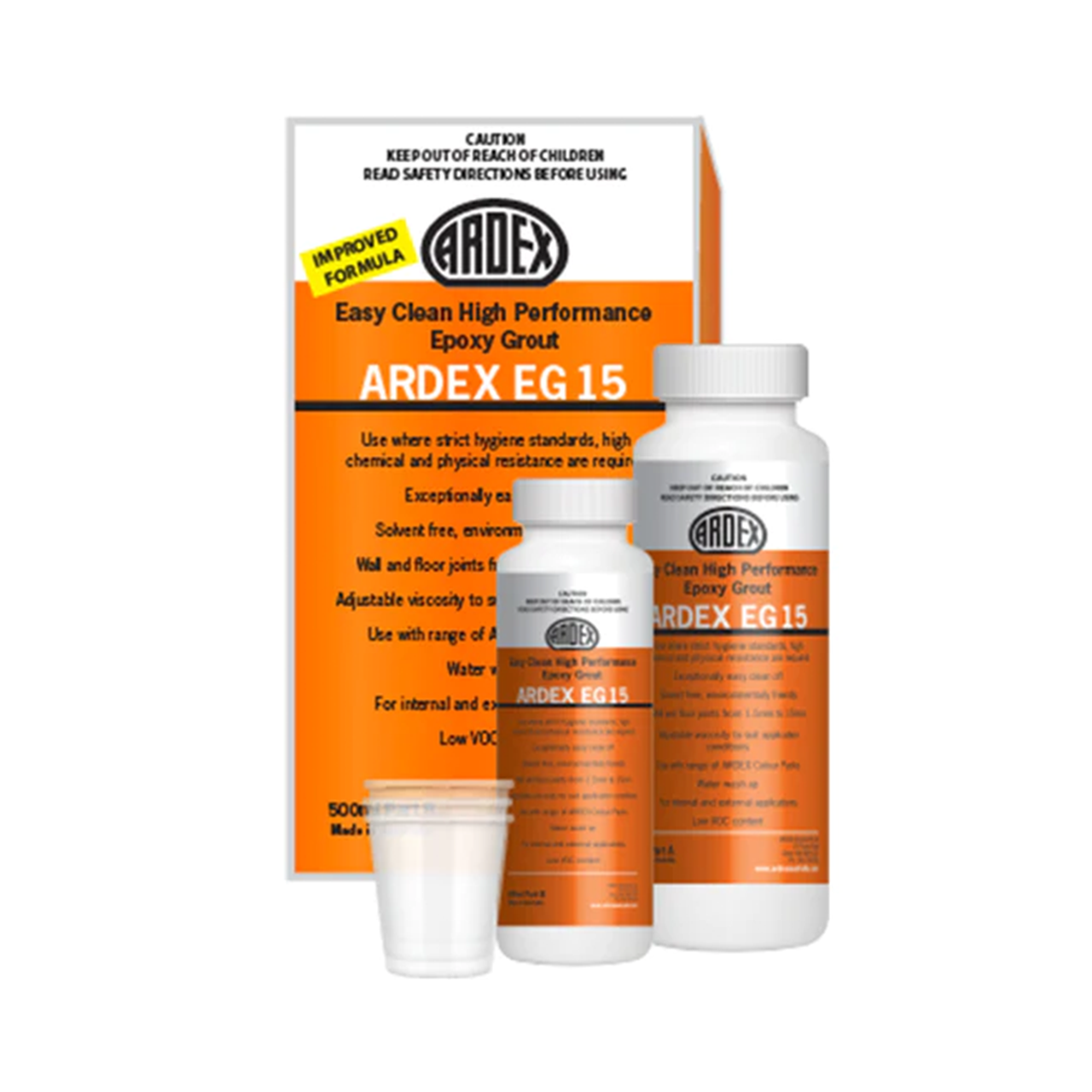Ardex EG15 Grout Part A&B + C (7 Colors) - Component: Part A&B Liquid