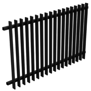 Black Blade Fencing Panel 2400 x 1250 Aluminium