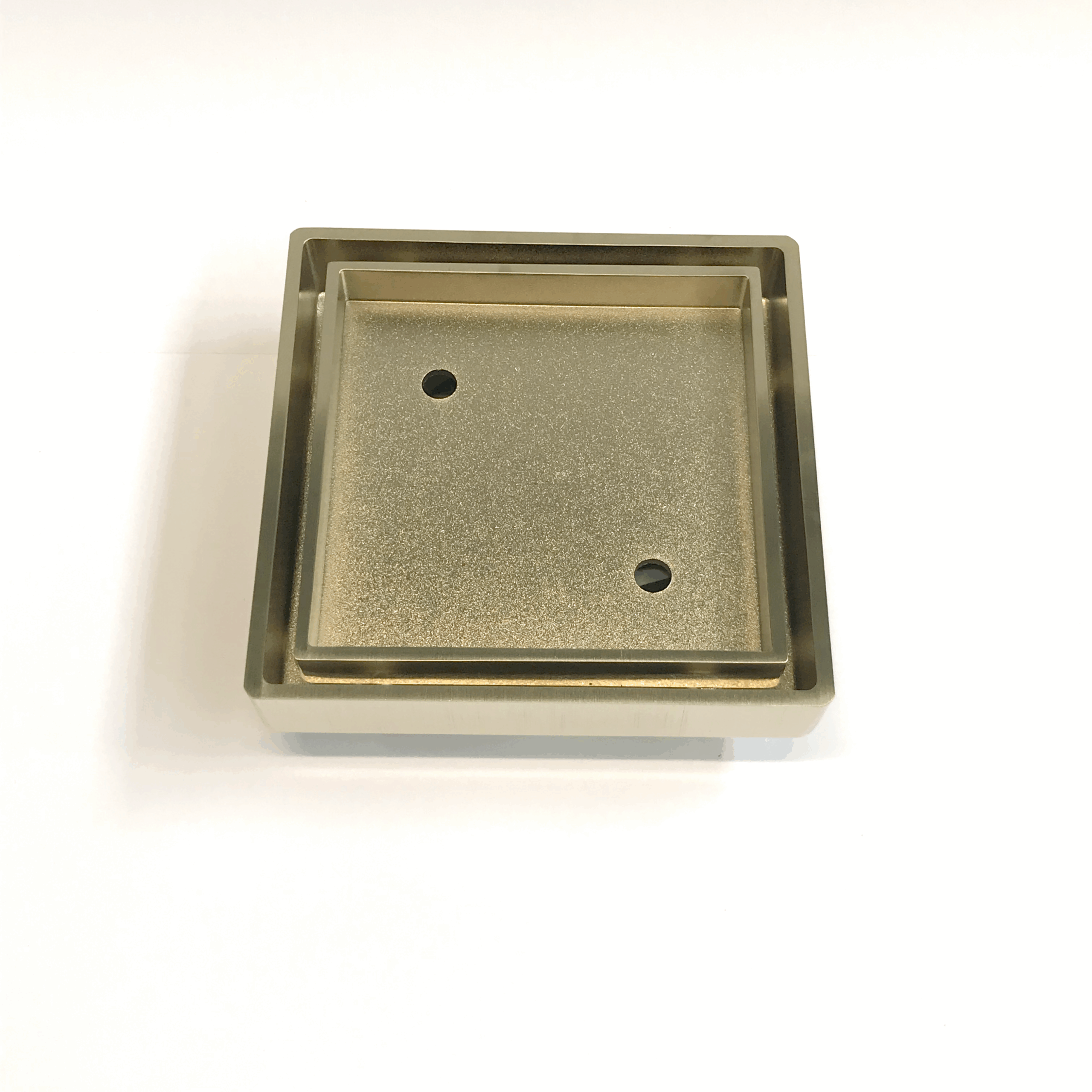 K Smart – KFG-885-BG Tile Insert Smart Floor Waste Brushed Gold 100x100x85