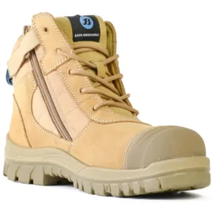 Bata Zippy Zip Sided Safety Boot Wheat