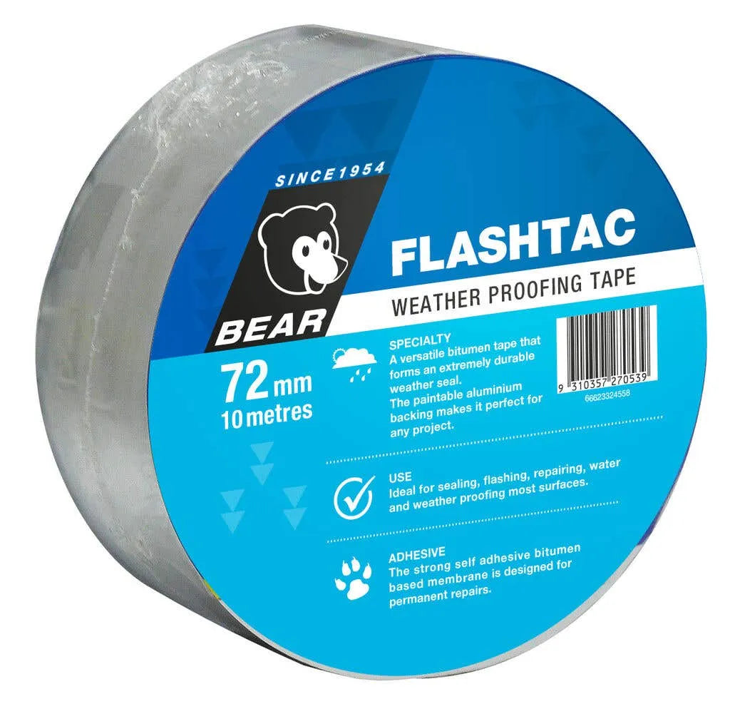 Bear Flashtac Weather Proofing Tape 72mm x 10m