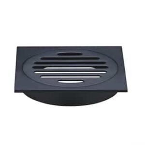 Kc Black Matt Floor Waste 110x110x100