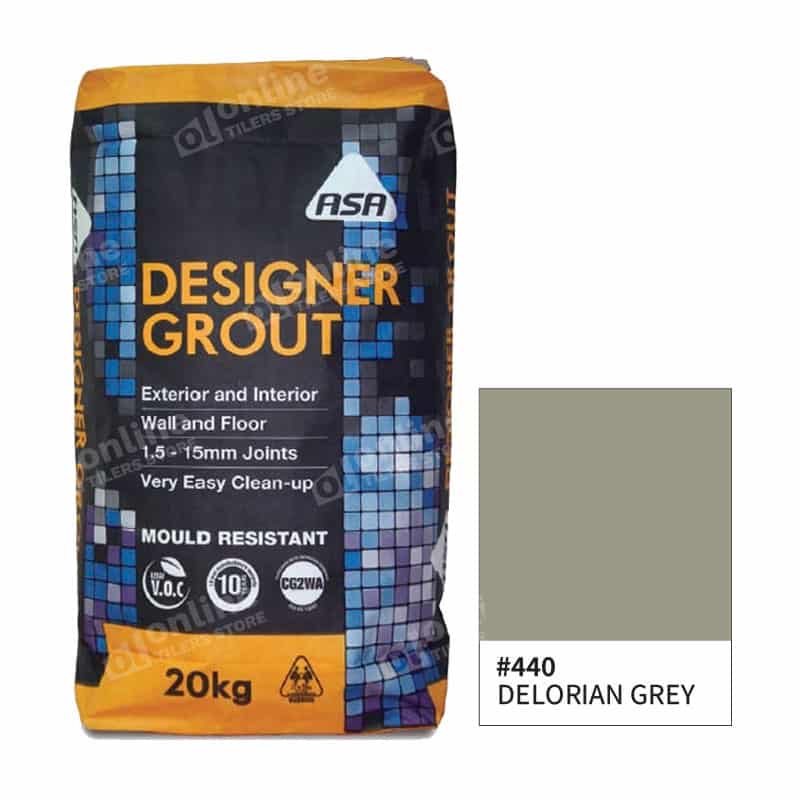 Bostik Designer Grout 20kg (7 Colors) - Color: 440 delorian grey