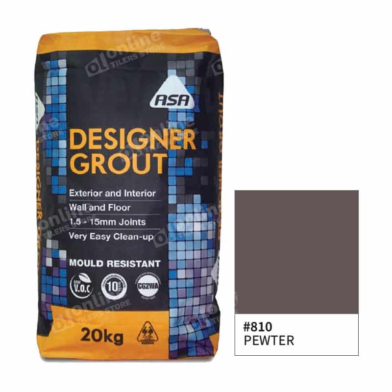 Bostik Designer Grout 20kg (7 Colors) - Color: 810 pewter