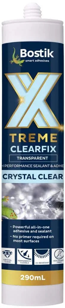 Bostik Xtreme Clearfix Sealant Crystal Clear 290mL