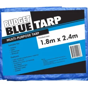 Budget Blue Tarp 1.8 x 2.4m