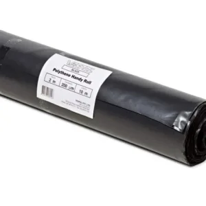 Builders Film Polythene 200um Black 2 x 10m