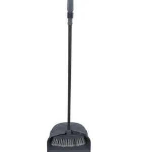 Buy Right Dustpan & Brush Long Handle with Teeth Grey