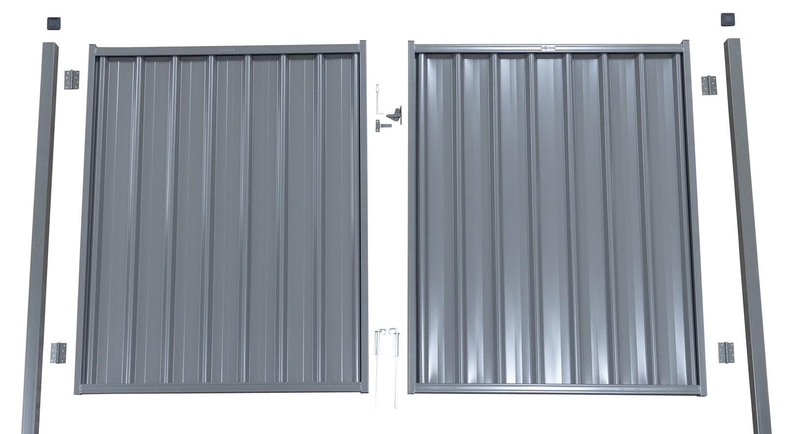 ColorBond Gate Complete Old Style 1490mm x 1800mm Slate Grey/Woodland Grey