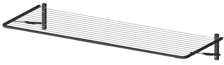 Clothesline Wall Mount Gull Grey/Shale Grey