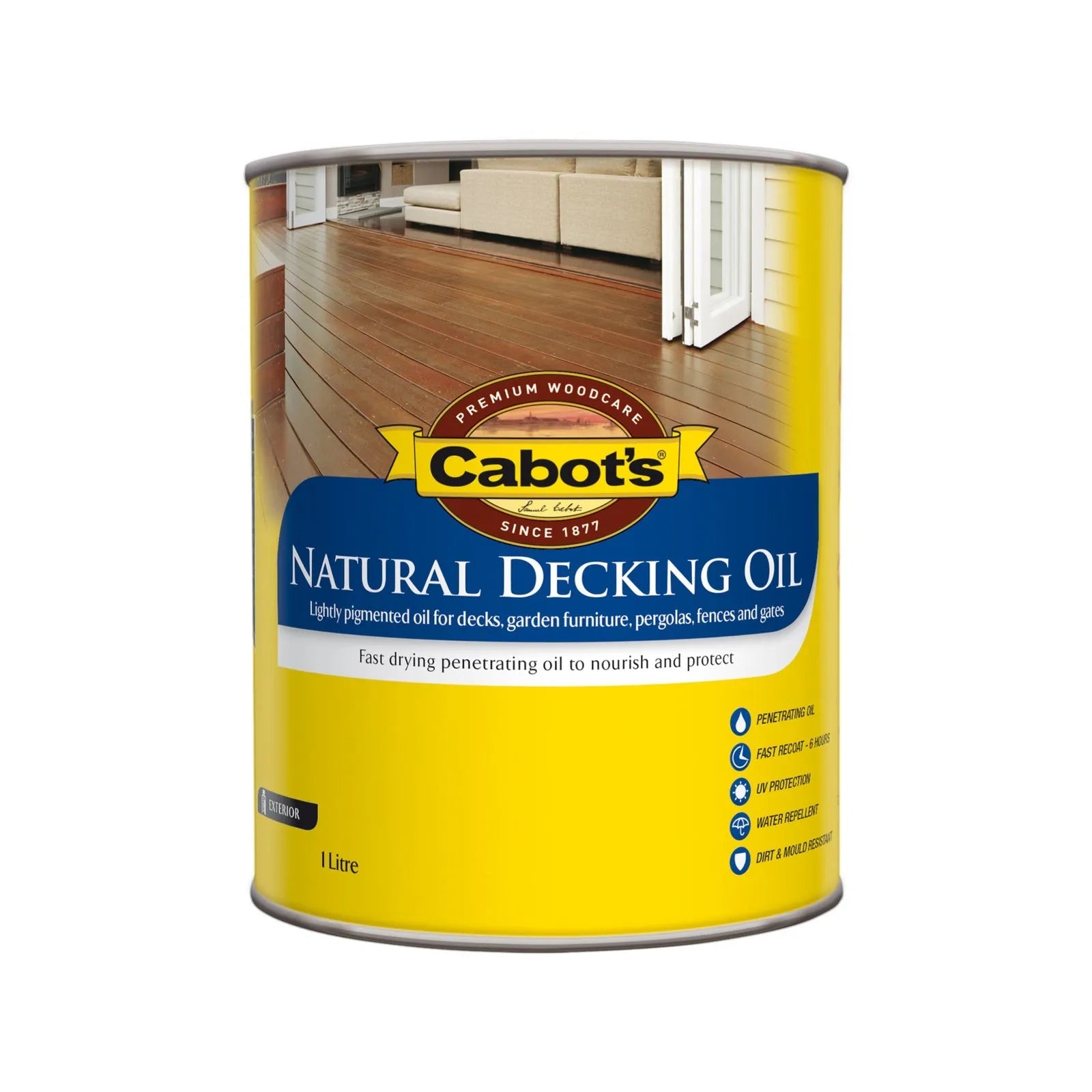 Cabot's Natural Decking Oil Natural 1L