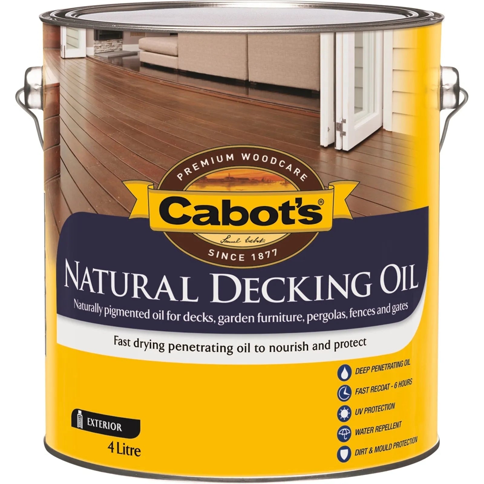 Cabot's Natural Decking Oil Jarrah 4L