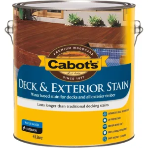 Cabot's Merbau Water Based Deck & Exterior Timber Stain 4L
